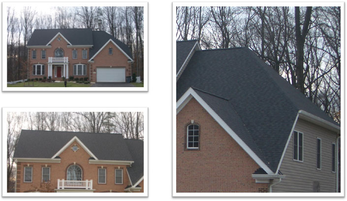 Diploma Ct architectural shingles, EPDM flat roof, metal gables, leaf-relief gutter covers Diploma Ct architectural shingles, EPDM flat roof, metal gables, leaf-relief gutter covers