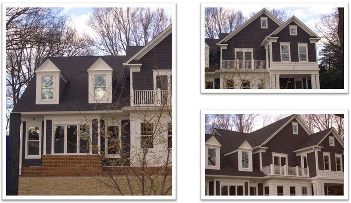 Glenridge Street Certainteed Landmark 30 year Architectural shingles,Duradek flat Roof, Englert Kynar-coated metal porch roof and gable 